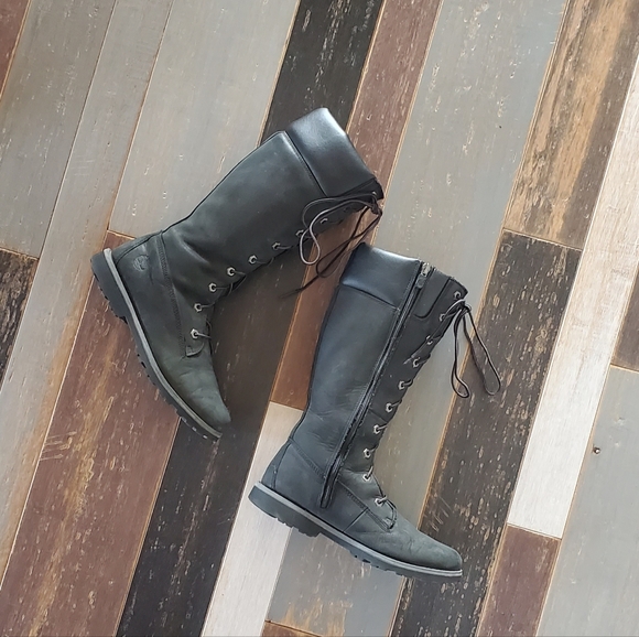TIMBERLAND Tall Black Boots - Picture 10 of 14